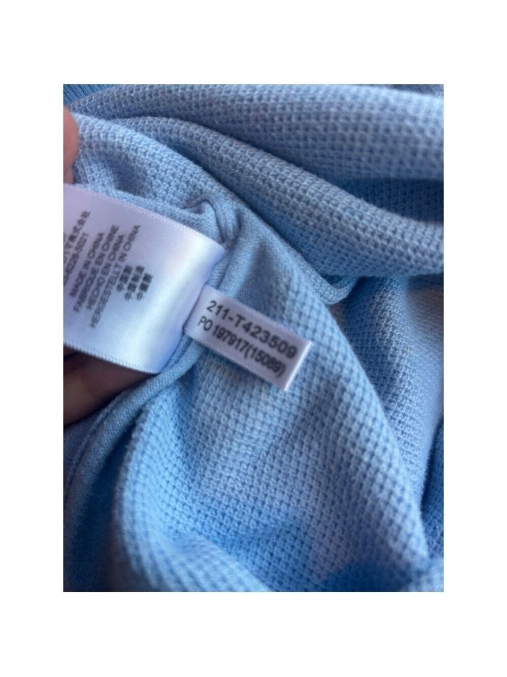 Men's Tommy Bahama Island Zone Light Blue 1/4 Zip Sweater L - Picture 7 of 10